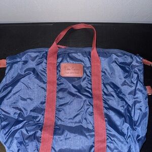 Pierre Cardin Navy and Burgundy Travel Bag